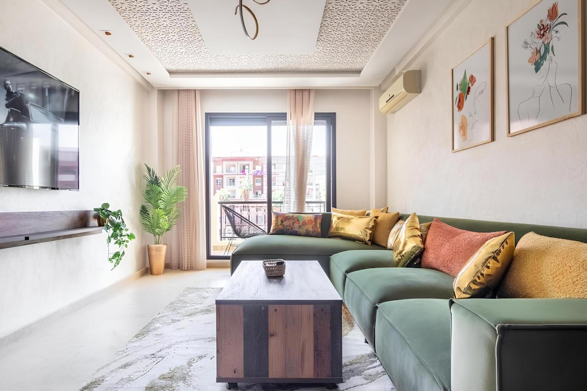 C-Appartement De Luxe Plein Centre De Gueliz Avec Piscine Parking Wifi Netflix Marrakesh Exterior foto
