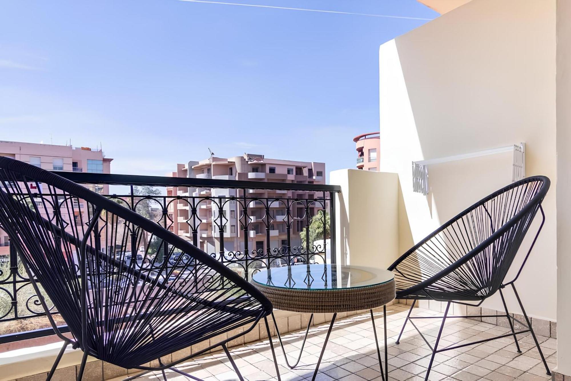 C-Appartement De Luxe Plein Centre De Gueliz Avec Piscine Parking Wifi Netflix Marrakesh Exterior foto