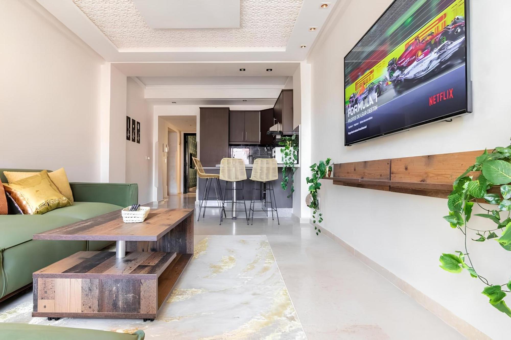 C-Appartement De Luxe Plein Centre De Gueliz Avec Piscine Parking Wifi Netflix Marrakesh Exterior foto